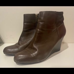Chocolate brown Michael Kors booties